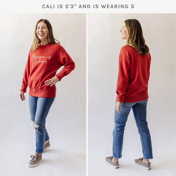 PROVINCE OF CANADA: HAND SCRIPT SWEATER - Picture 6 of 8